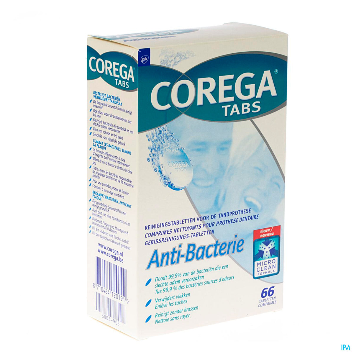 COREGA TABS ANTI-BACTERIE 66 CPR