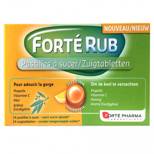 FORTERUB GORGE CITRON 24 PASTILLES