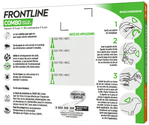 FRONTLINE COMBO SPOT ON CHIEN XL 3PIP VE