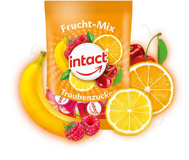 INTACT DEXTROSE MIX FRUITS 75 G