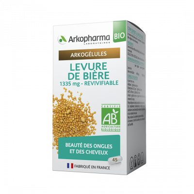 ARKOGELULES LEVURE DE BIERE BIO 45 GEL