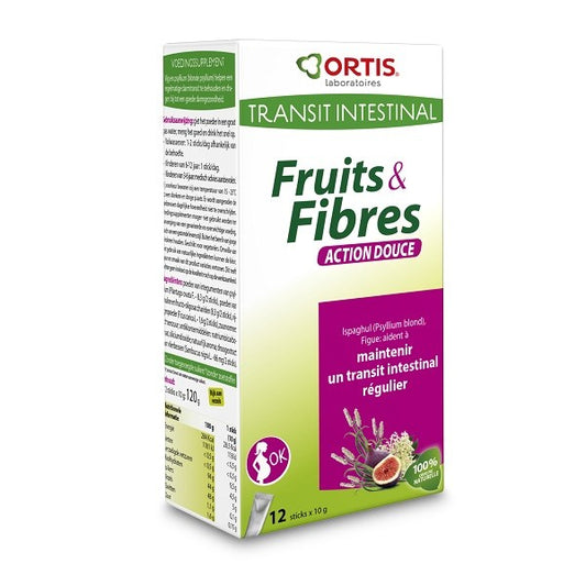 FRUITS &amp; FIBRES ACTION DOUCE 12 X 10 GR