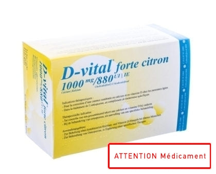 D Vital Forte Citron 1000/880 Efferv. Sach 30