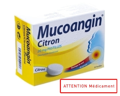 Mucoangin Citron Past A Sucer 30x20mg
