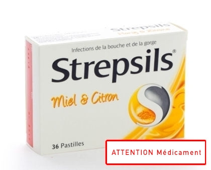 STREPSILS MIEL CITRON 36 PAST