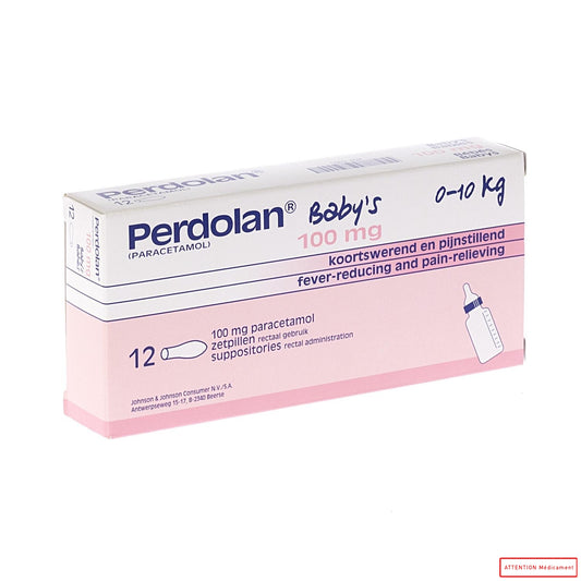 PERDOLAN BEBE 100 MG 12 SUPP