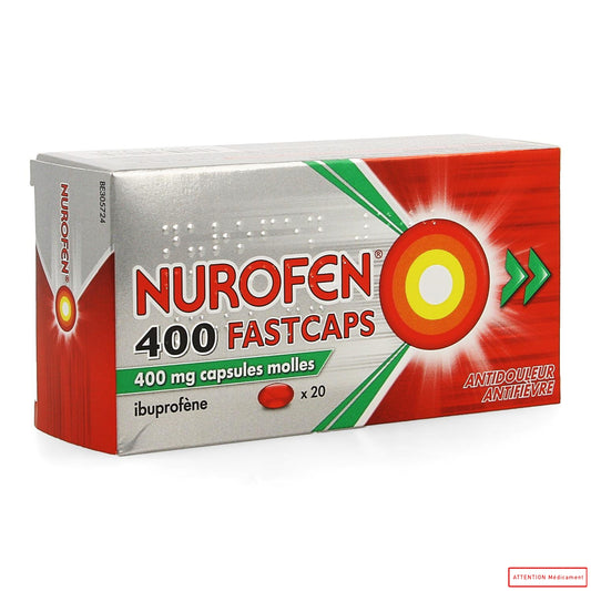 NUROFEN FASTCAPS 400 MG 20 CAPS MOLLES