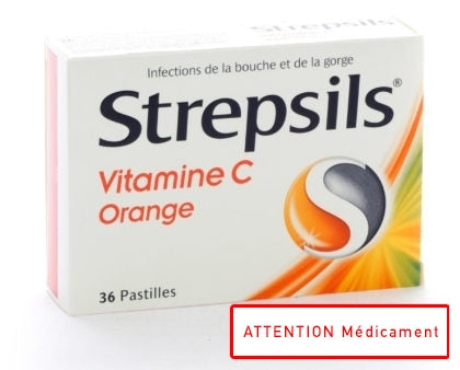 STREPSILS VIT C ORANGE 36 PAST