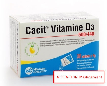 Cacit Vit. D3 500mg/440iu Gran Efferv. Sach 30