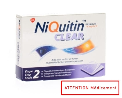 Niquitin Clear Patches 14 X 14mg