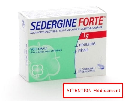 Sedergine Forte Eff 1g Tabl 20
