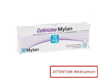 Cetirizine Mylan 10mg Comp Pell 20 X 10mg