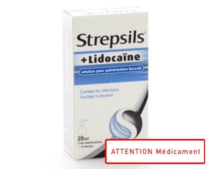 STREPSILS LIDOCAINE SPRAY 20 ML
