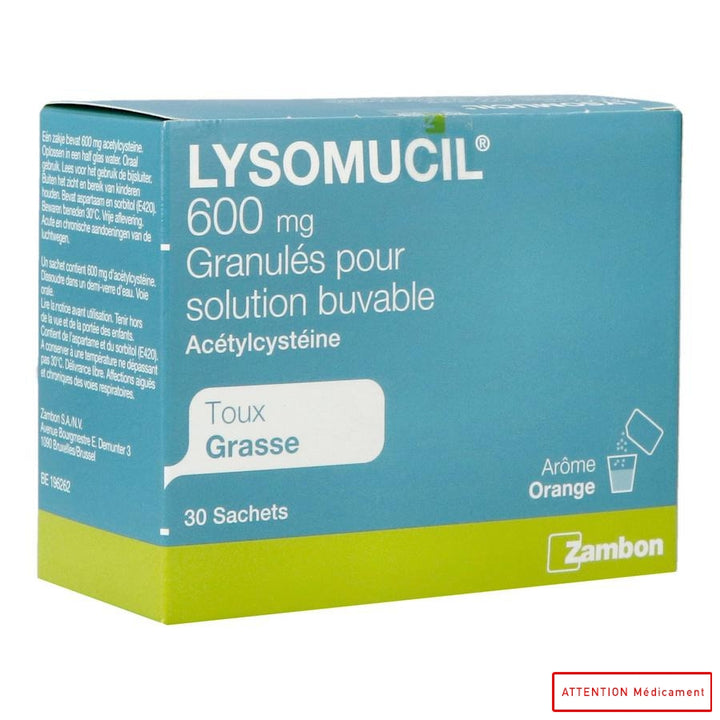 LYSOMUCIL 600 MG 30 SACH