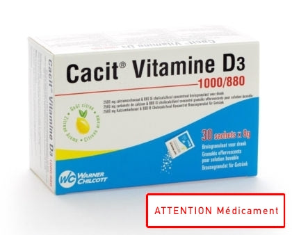 Cacit Vit. D3 1000mg/880iu Gran Efferv. Sach 30