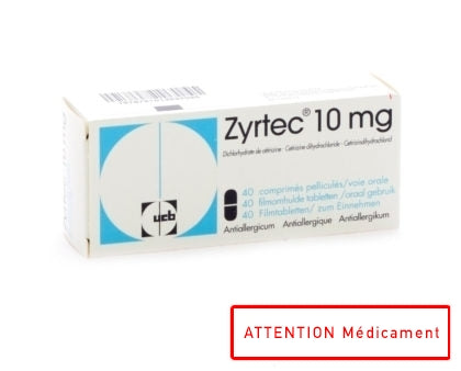 ZYRTEC 10 MG 40 CPR
