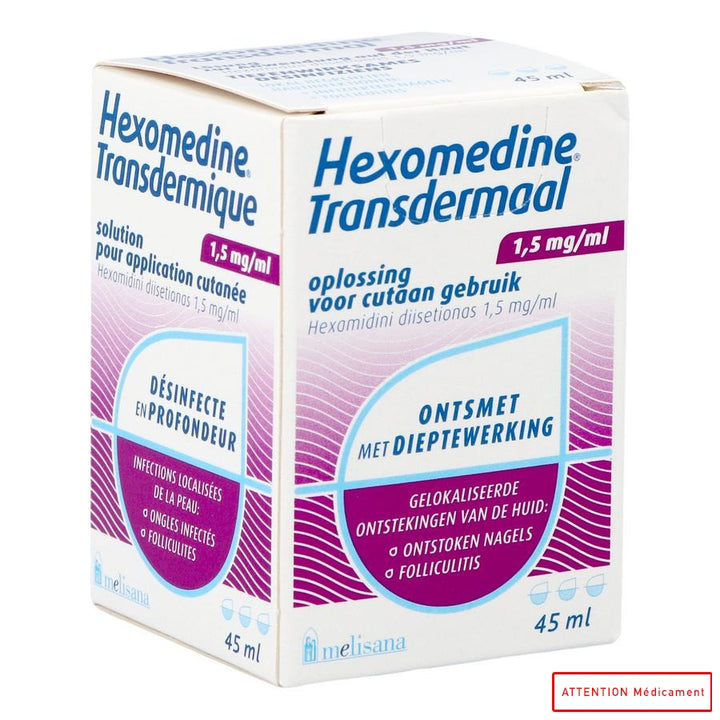 HEXOMEDINE TRANSCUT FL 45 ML