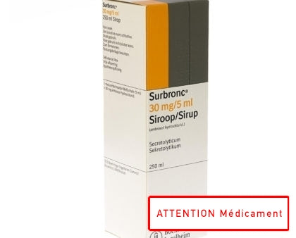Surbronc Sir 250ml 30mg/5ml Nf Fraise