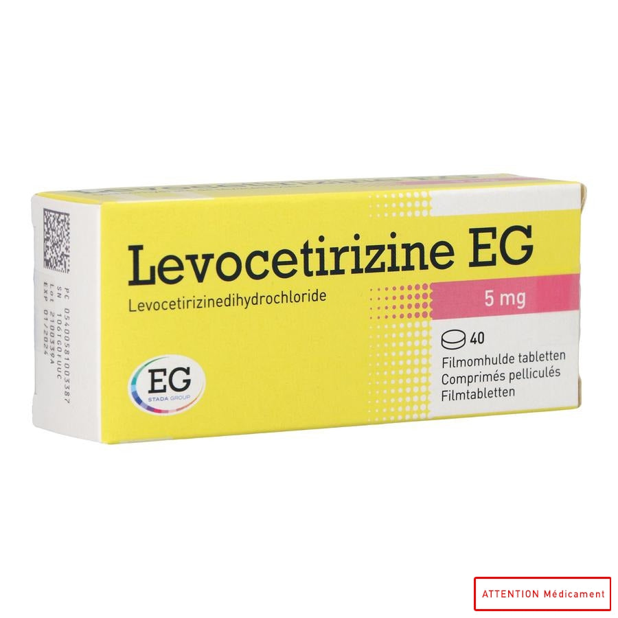 LEVOCETIRIZINE EG 5 MG 40 CPR