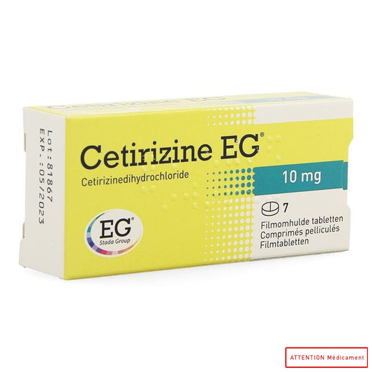 CETIRIZINE EG 10 MG 7 CPR