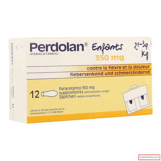 PERDOLAN ENFANTS 350 MG 12 SUPP