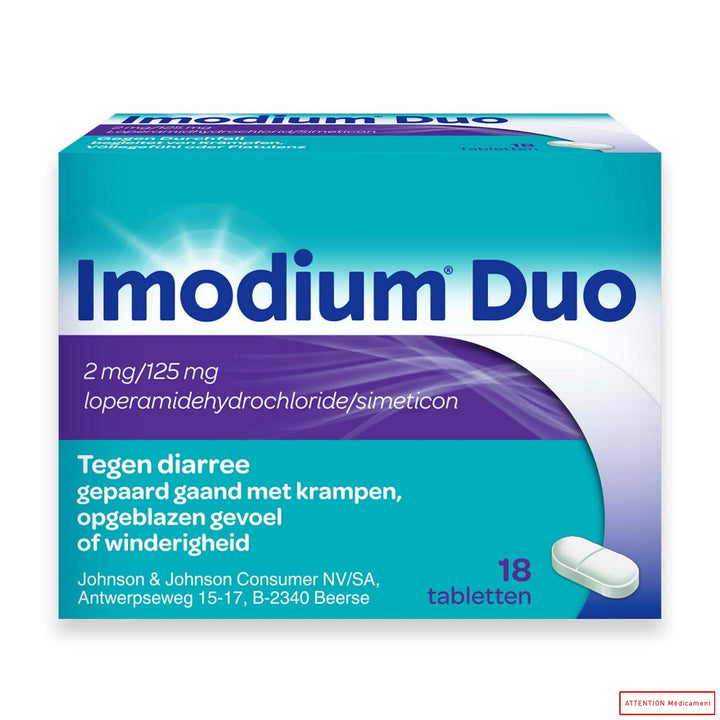 IMODIUM DUO 2/125 MG 18 CPR