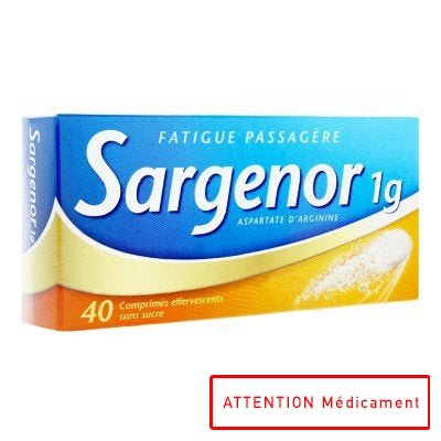 SARGENOR SANS SUCRE 1 G 40 CPR EFF