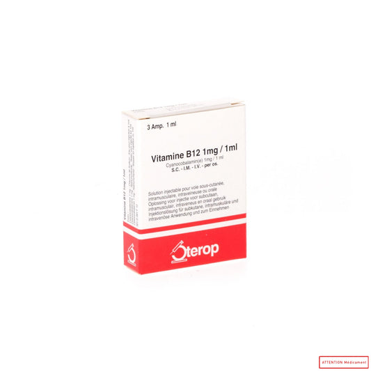 VITAMINE B12 STRP 1 MG 3 AMP 1 ML
