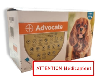 ADVOCATE SPOT ON CHIEN 4-10 KG 21*1 ML
