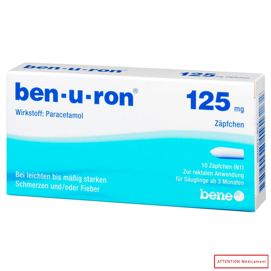 BENURON 125 MG 10 SUPP