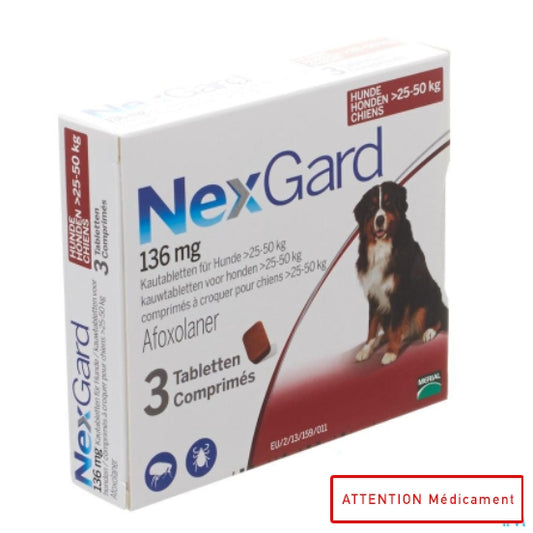 NEXGARD 136 MG XL 3 CPR CROQ VET