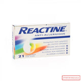 REACTINE 10 MG 21 CPR PL