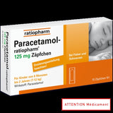 PARACETAMOL RATIO 125 MG 10 SUPP