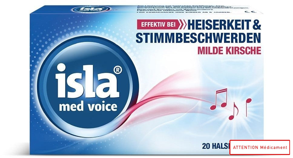 ISLA MED VOICE MILDE KIRSCHE 20 PASTILLE