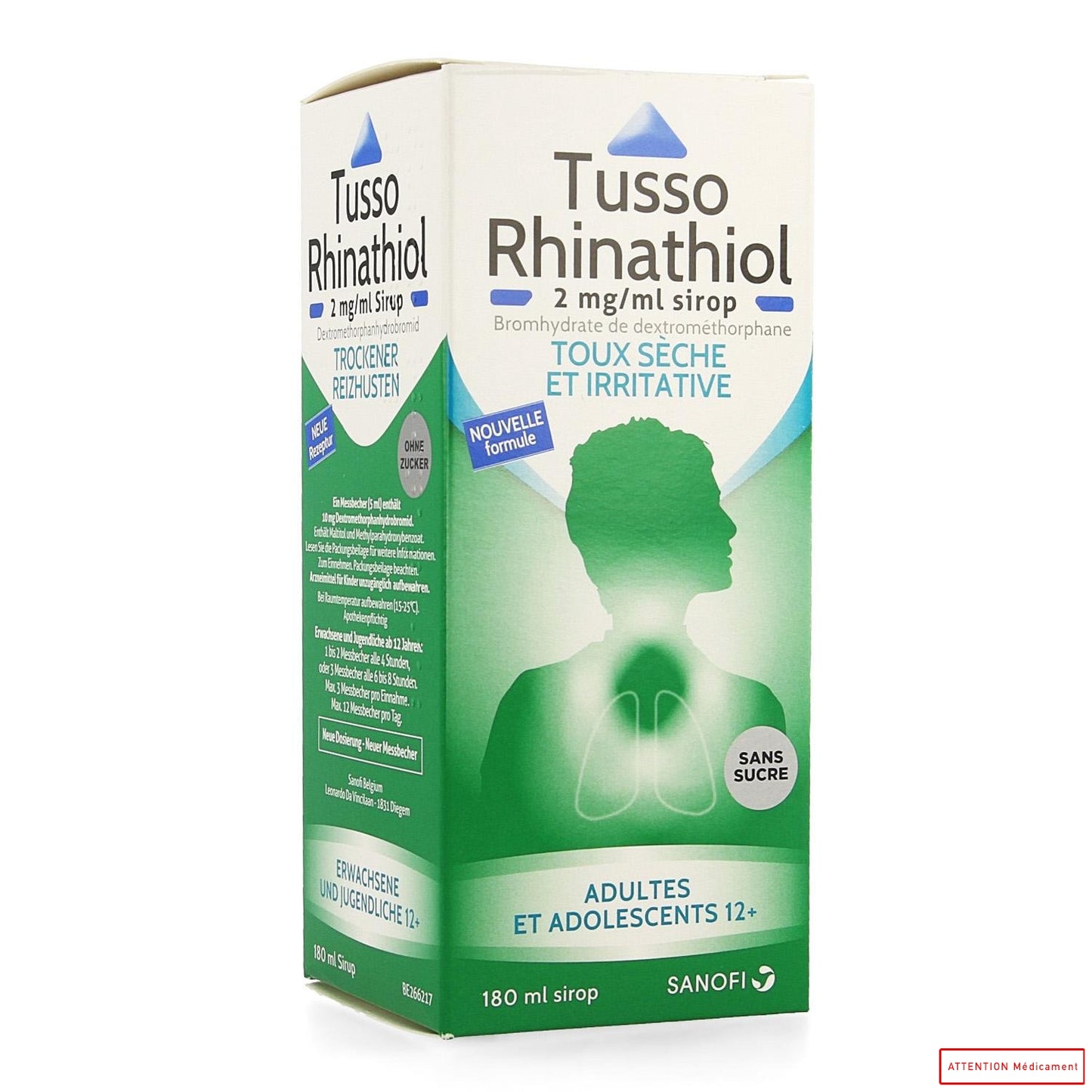 TUSSO RHINATHIOL AD SIR SANS SUCRE