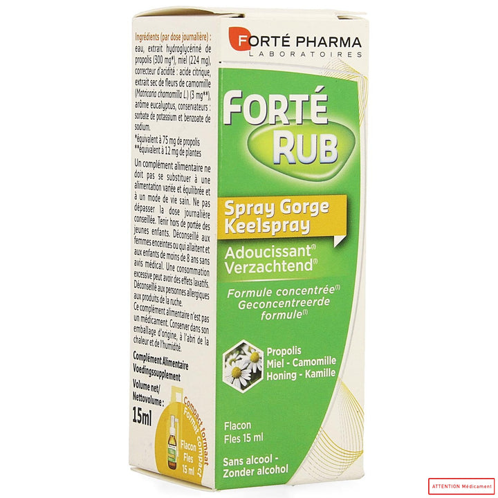 FORTERUB GORGE ADOUCISSANT SPRAY 15 ML