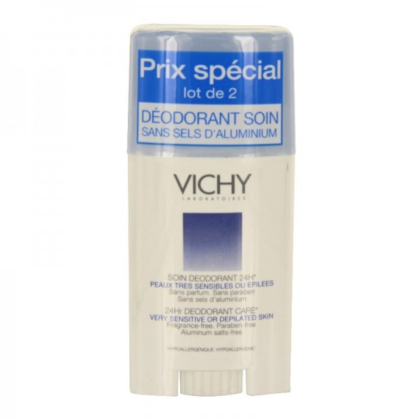VICHY DEO 24H STICK DUO 2*40ML 2EME 50%