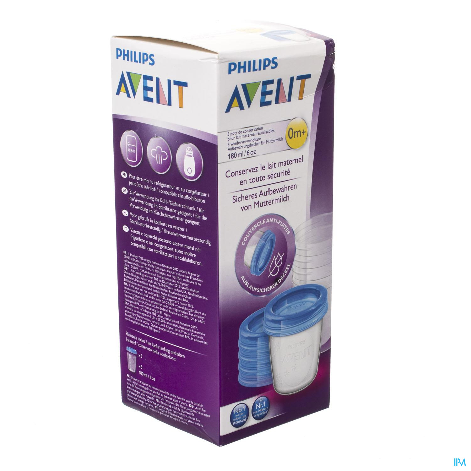 Order AVENT VIA NATURAL POT CONSERV 180ML A 5 - Fast delivery 